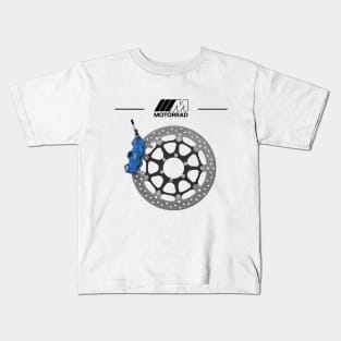 BMW M Disc Brake Logo Motorcycle Tee Kids T-Shirt